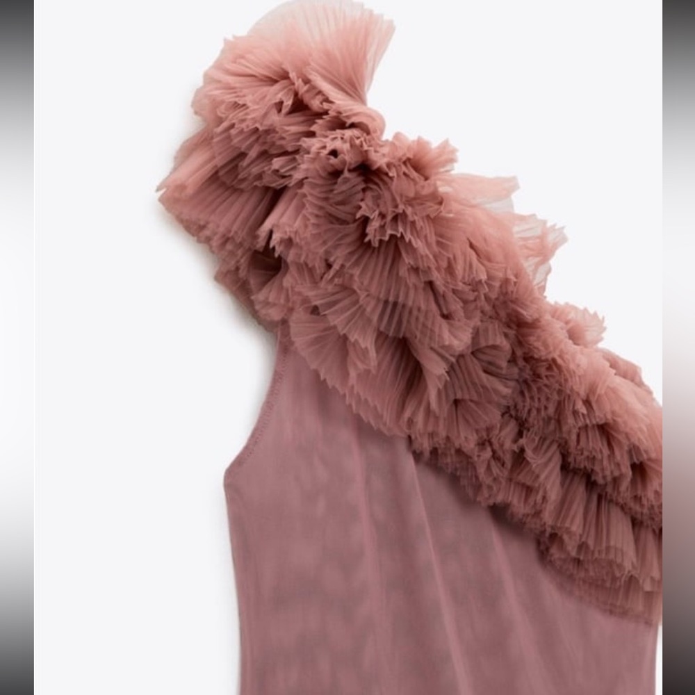 RUFFLED TULLE BODYSUIT - Picture 11 of 11